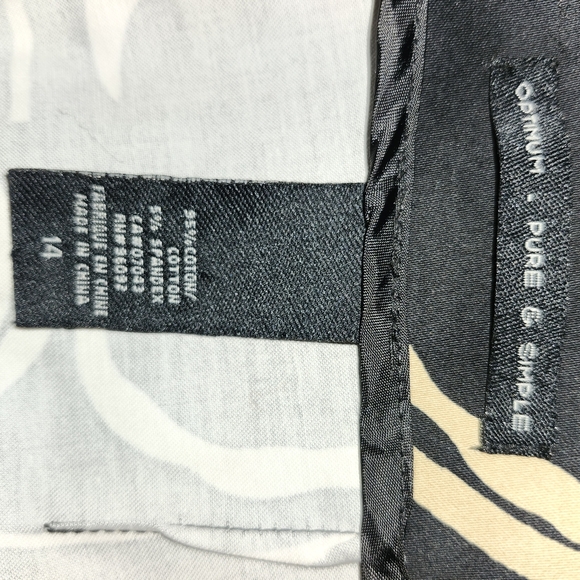 Optimum black and gold cropped cigarette pants in size 14 - Picture 13 of 14